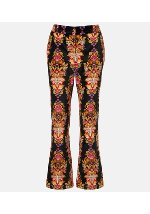 La DoubleJ 24/7 printed cropped cotton flared pants