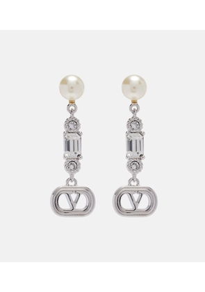Valentino VLogo SwarovskiÂ®-embellished drop earrings