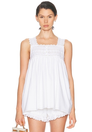 Posse Ezra Tunic Top in Vintage White - White. Size L (also in M).