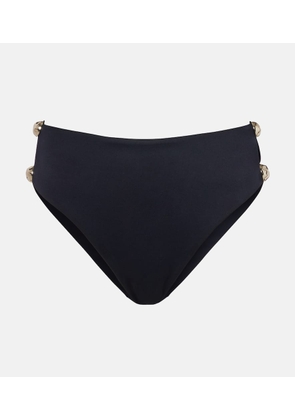 Simkhai Embellished high-rise bikini bottoms