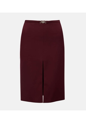 Versace Medusa wool gabardine pencil skirt