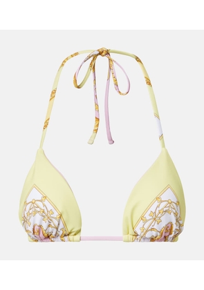 Versace Barocco triangle bikini top