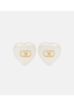 Valentino VLogo faux pearl earrings