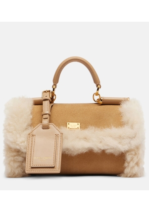 Dolce&Gabbana My Sicily Small suede top-handle bag
