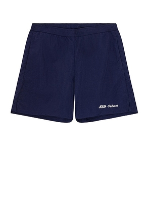 Palmes x ATP Tennis Shorts in Dark Blue - Blue. Size L (also in M, S, XL/1X).