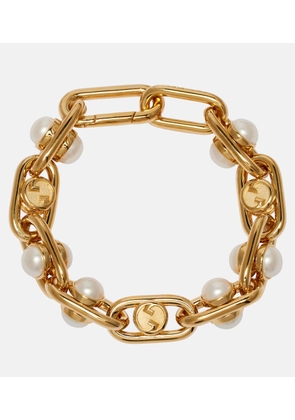 Gucci Faux pearl chain bracelet
