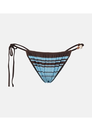 SIR Rioja beaded striped bikini bottoms