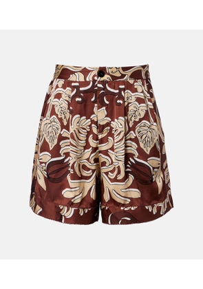 Poupette St Barth Isabelle printed high-rise shorts