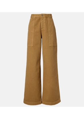 Moncler High-rise wide-leg pants