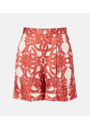 Poupette St Barth Isabelle printed high-rise shorts