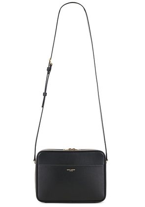 Saint Laurent Paris Daily Camera Case in Black - Black. Size all.