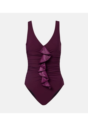 Karla Colletto Emery ruffled swimsuit