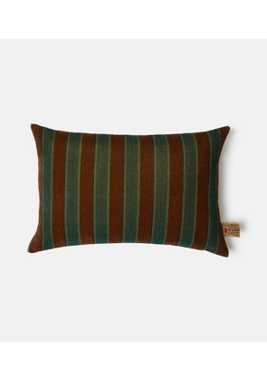 The House of Lyria Gigliola striped cotton and linen cushion