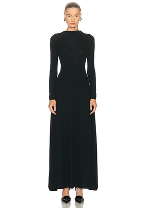 TOM FORD Crewneck Column Dress in Black - Black. Size M (also in XS).