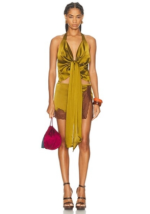 SIEDRES Bertille Top in Khaki - Green. Size M-L (also in ).