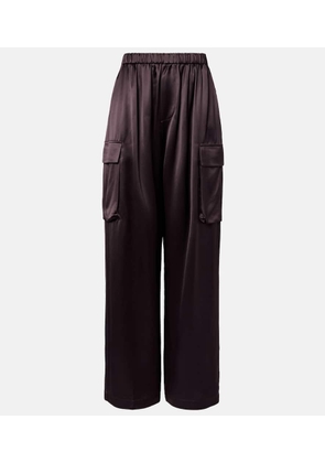 The Frankie Shop Delny satin cargo pants