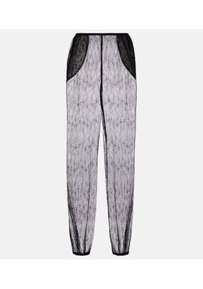 The Frankie Shop Orissa sheer wide-leg pants