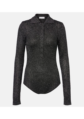 The Frankie Shop Solana knitted lame bodysuit
