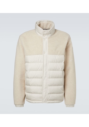 Moncler Mistral fleece-paneled down jacket