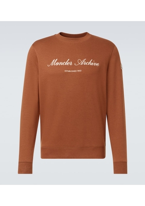 Moncler Archivio logo cotton-blend sweatshirt