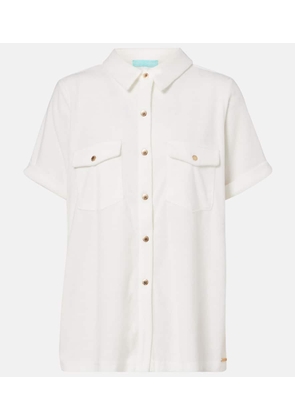 Melissa Odabash Tori cotton-blend shirt