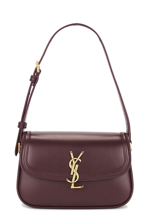 Saint Laurent Mini Solferino Bag in Hot Wine - Wine. Size all.