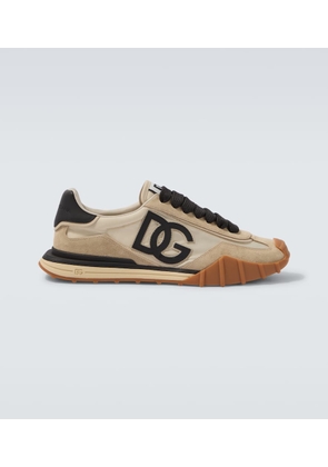 Dolce&Gabbana DG suede-trimmed sneakers
