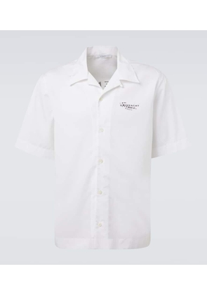 Givenchy Logo cotton poplin bowling shirt