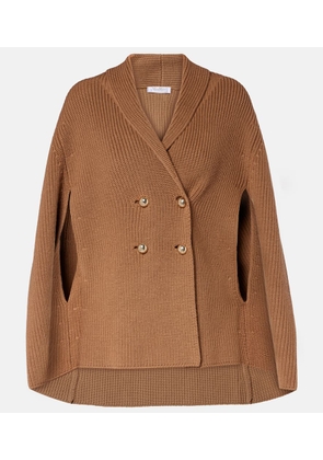 Max Mara Agenzia double-breasted virgin wool cape