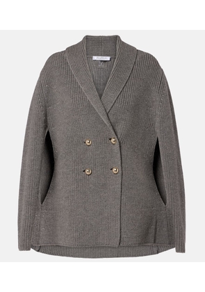 Max Mara Agenzia double-breasted virgin wool cape