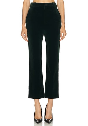 Saint Laurent Straight Leg Pant in Emeraude - Dark Green. Size 36 (also in 38).