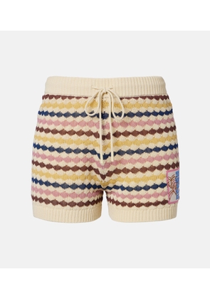 Zimmermann Awaken knitted cotton-blend shorts
