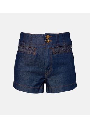 Zimmermann Awaken high-rise denim shorts