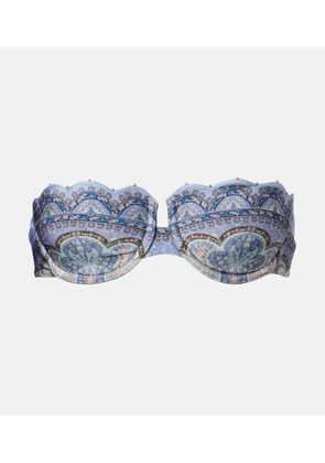 Zimmermann Wanderlust printed bikini top