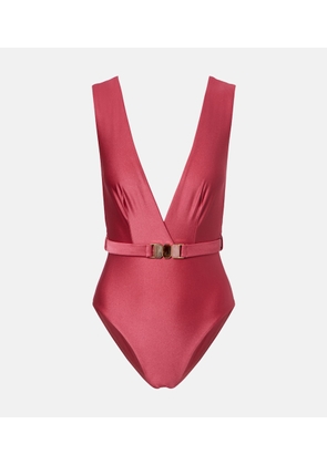 Zimmermann Wanderlust belted swimsuit
