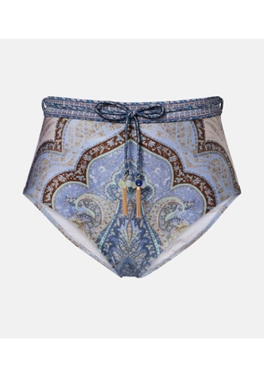 Zimmermann Wanderlust high-rise bikini bottoms