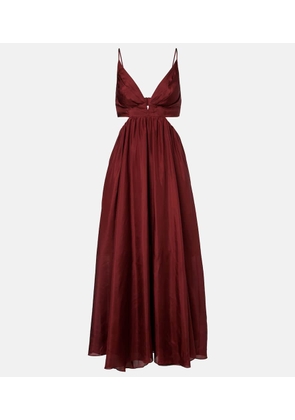 Zimmermann Wanderlust cutout silk maxi dress