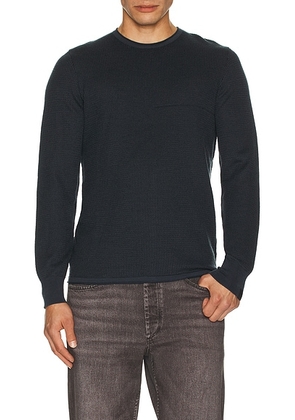 Rag & Bone Gregory Merino Crewneck Sweater in Navy - Blue. Size L (also in M, S).
