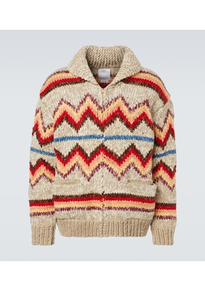 Visvim Wool and cashmere jacquard cardigan