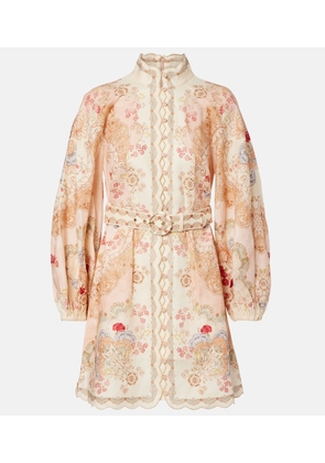 Zimmermann Daylight printed linen minidress
