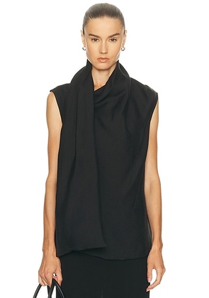Toteme Scarf Blouse in Black - Black. Size 40 (also in ).