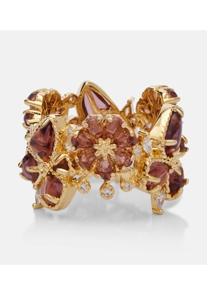 Zimmermann Bloom gold-plated embellished ring