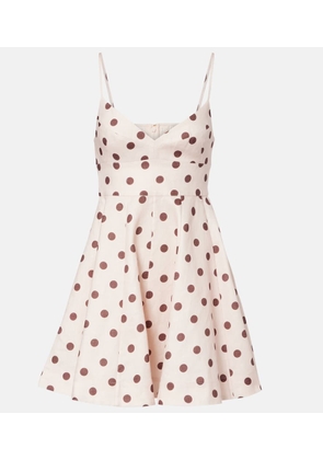 Zimmermann Polka-dot cotton minidress