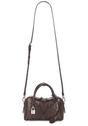 Stella McCartney Ryder Snake Alter Mat Small Bag in Espresso - Brown. Size all.