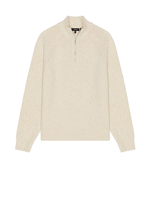 Theory Quarter Zip Soft Twist Sweater in Ivory Multi - White. Size M (also in XXL/2X).