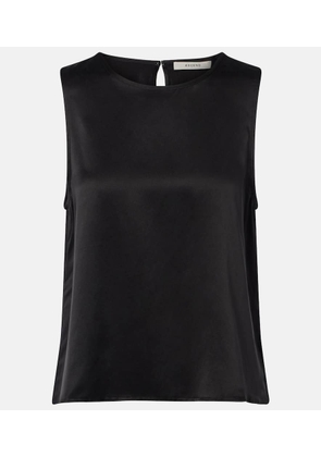 Asceno Sofia silk charmeuse tank top