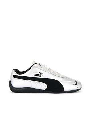 Puma Select Speedcat Metallic Sneaker in Black & Metallic - Metallic Silver. Size 13 (also in ).