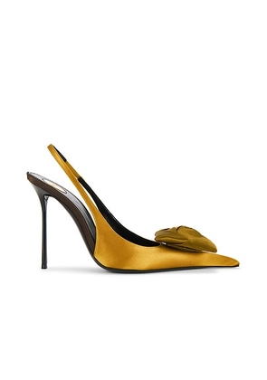 Saint Laurent Amalia Slingback Pump in Light Ocre & Cuba Gold. Size 36.5 (also in ).