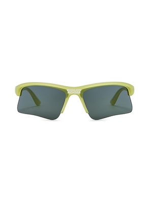 Pleasures Boiler Room Active Sunglasses in Lime - Green. Size all.