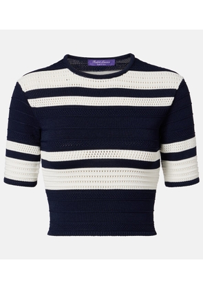 Ralph Lauren Collection Knitted striped crop top